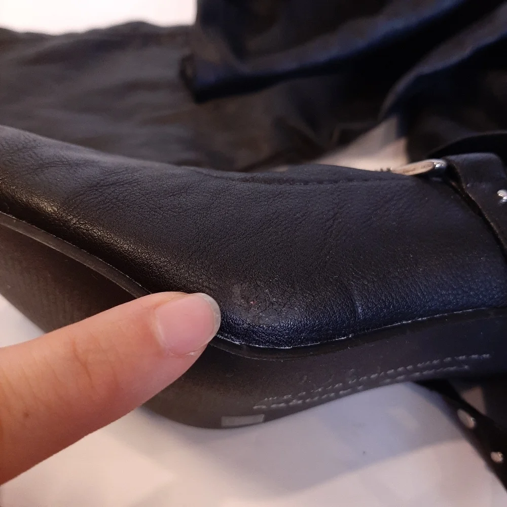 Chinese Laundry Over The Knee Faux Leather Boots Thigh High 5.5 Kingston